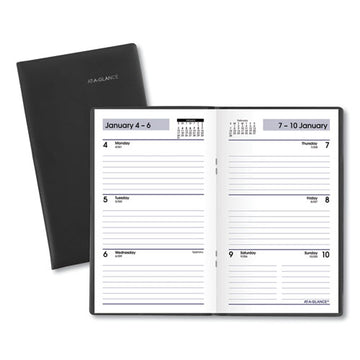AT-A-GLANCE® Dayminder Weekly Pocket Planner, 6 X 3.5, Black Cover, 12-month (jan To Dec): 2022 freeshipping - TVN Wholesale